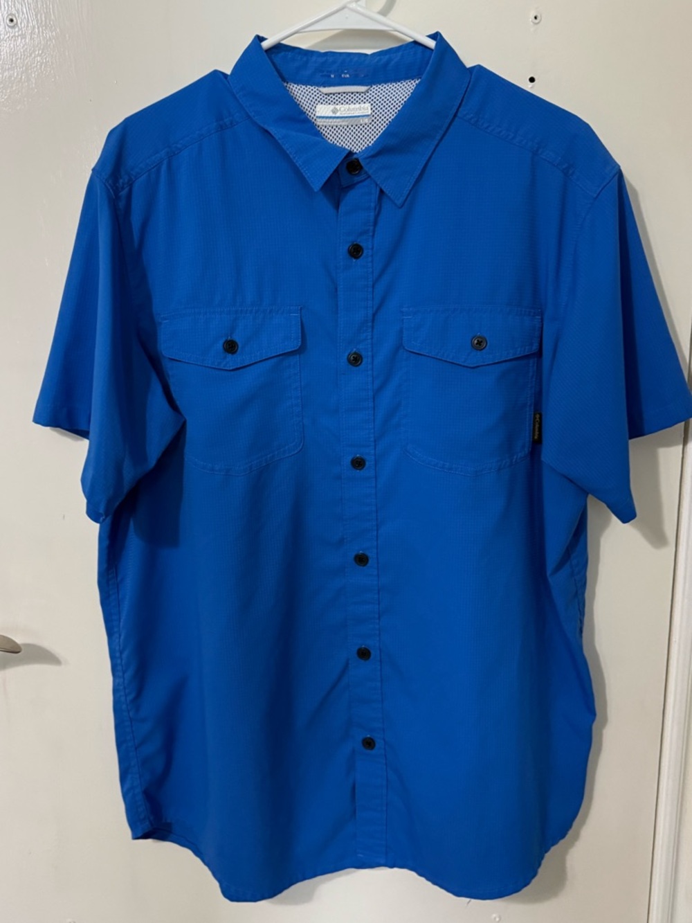 Columbia Royal Blue Short-Sleeve Button-Down Shirt